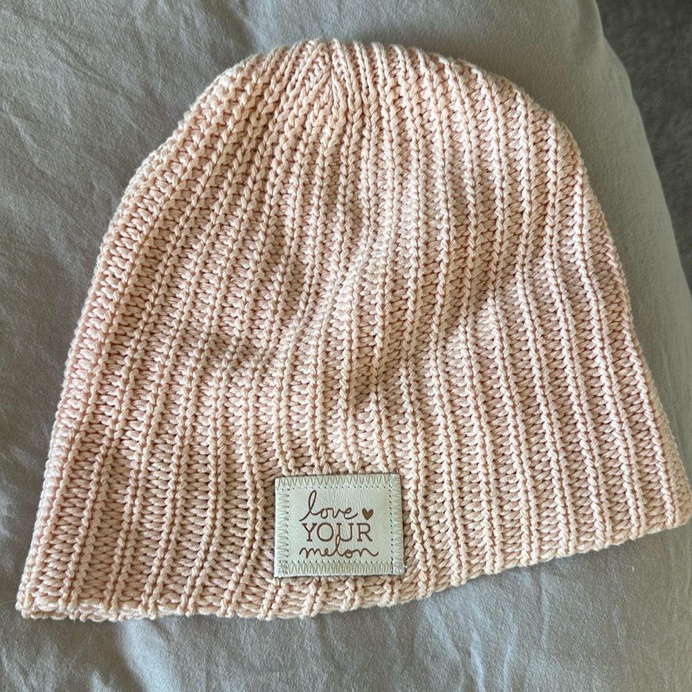 Love your melon light pink beanie